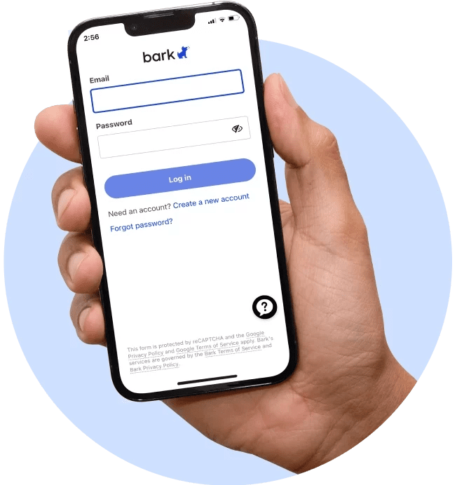 Bark login page