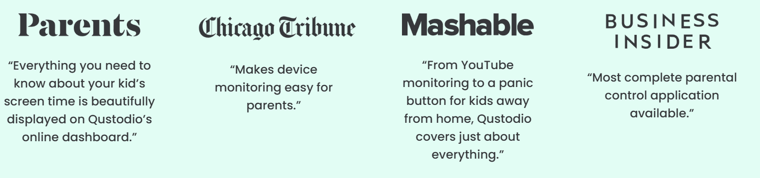 Qustodio reviews in different news portals