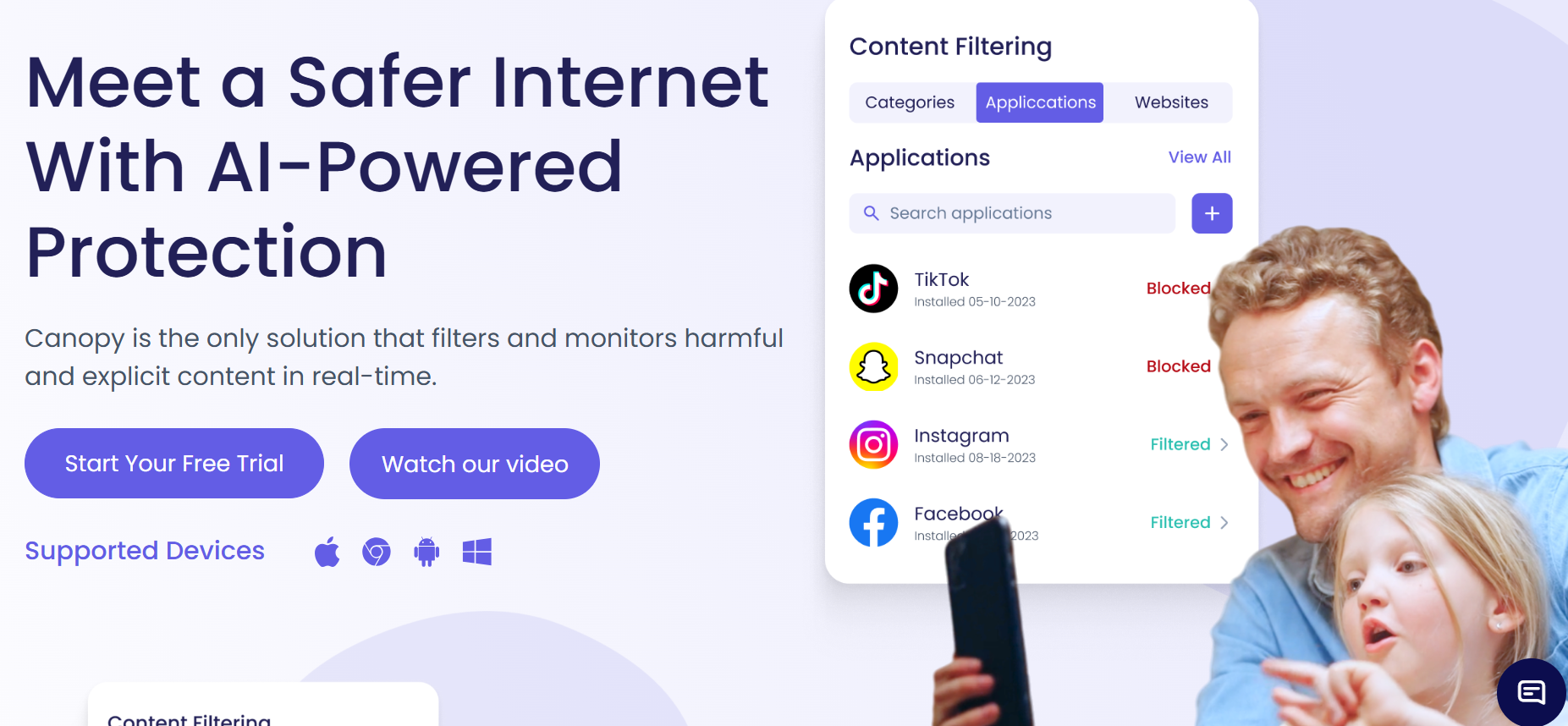 Canopy Parental Control App